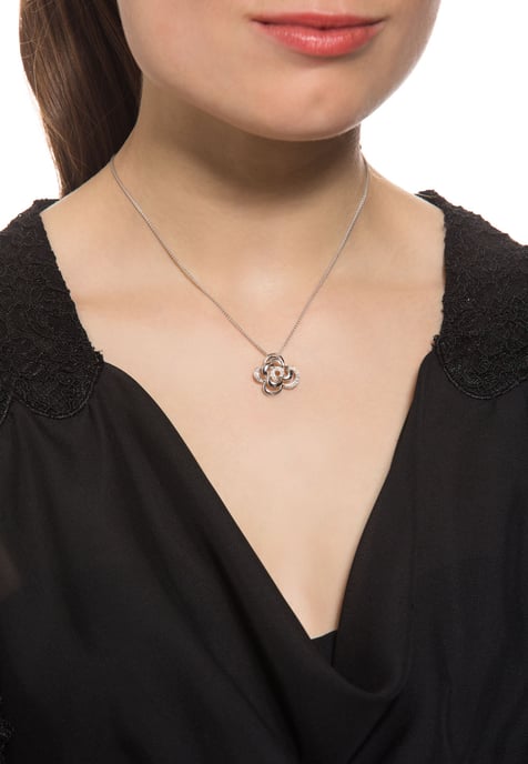 Orphelia Damen-Kette aus 925er Sterlingsilber mit Anhänger – Silber ZH-4864 - Image 5