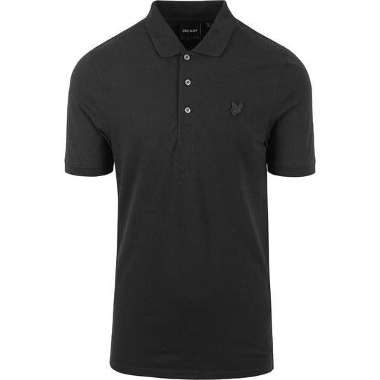 Lyle & Scott Tonal Eagle Grey Poloshirt - Image 1