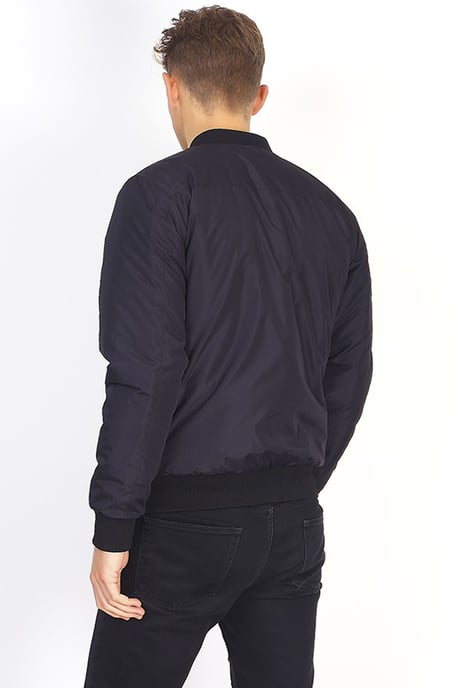 Black 'Sanjay' Bomber Jacket - Image 2