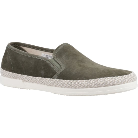 Dune Francisco Wildleder Herren Khaki Turnschuhe - Image 1