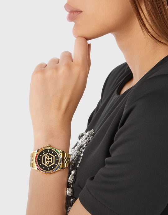 Philipp Plein Date Superlative Damen Golduhr PW2BA0623 - Image 3