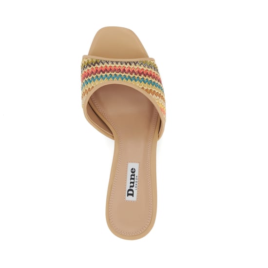 Dune Ladies Multicolour - Block Heel Rainbow Mule - Image 3