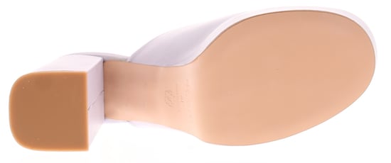 Ted Baker Damen Absatzschuhe Deltino Leder Mules Peeptoe Blockabsatz Lila - Image 5