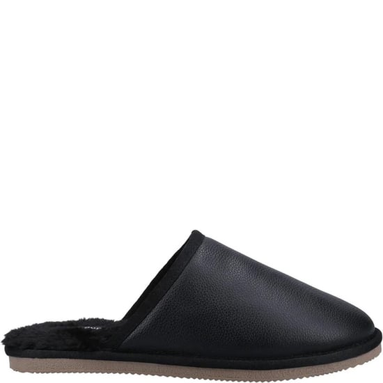 Hush Puppies Herren Coady Leder Hausschuhe (Schwarz) - Image 2