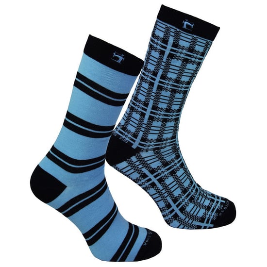 Scotch & Soda 2er-Pack blau gestreifte Herrensocken - Image 1