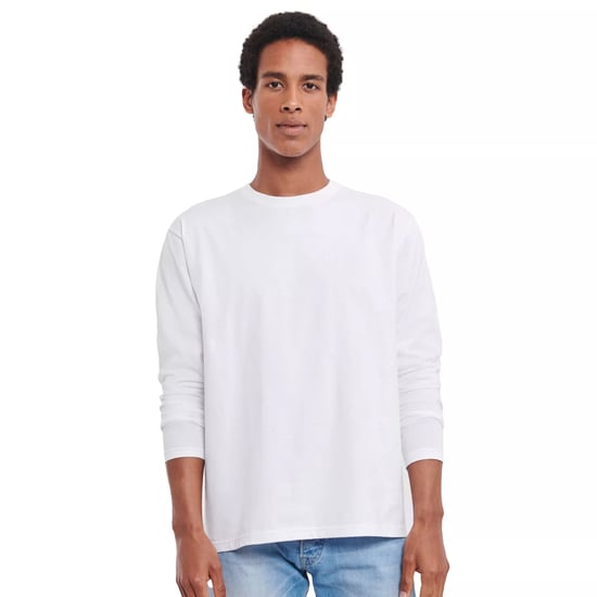Russell - "Classic" T-Shirt für Herren/Damen Unisex Langärmlig (Weiß) - Image 1