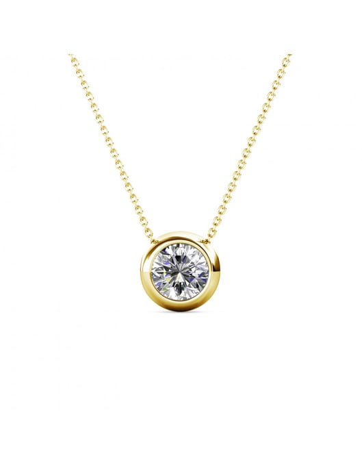 Mond-Anhänger - Gold und Kristall - Image 4