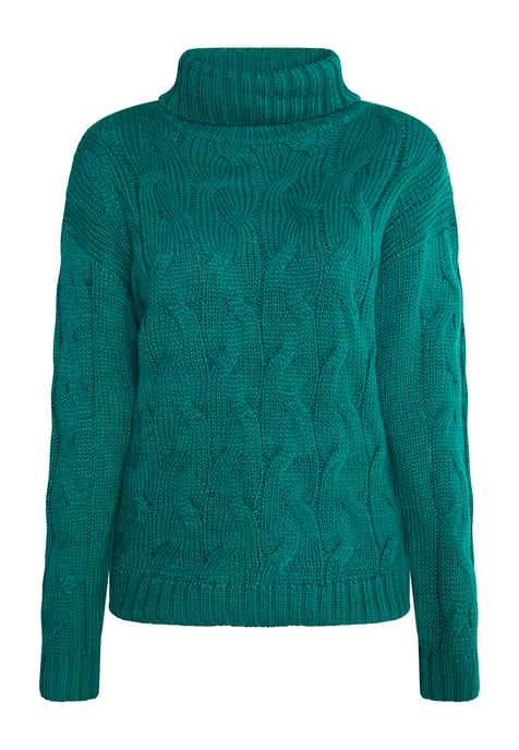 Mymo Strickpullover Damen grün - Image 1