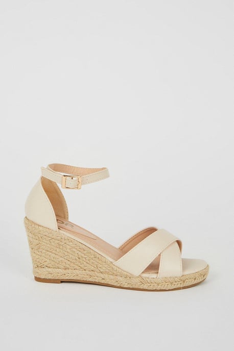 Rosie Cross Strap Wedges