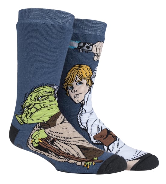 Wärmehalter - Herren Film & TV Thematische Thermosocken - Luke / Yoda - Image 1