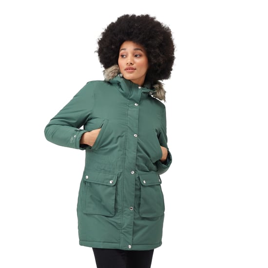 Regatta Womens/Ladies Voltera Heated Waterproof Jacket (Dark Forest Green)