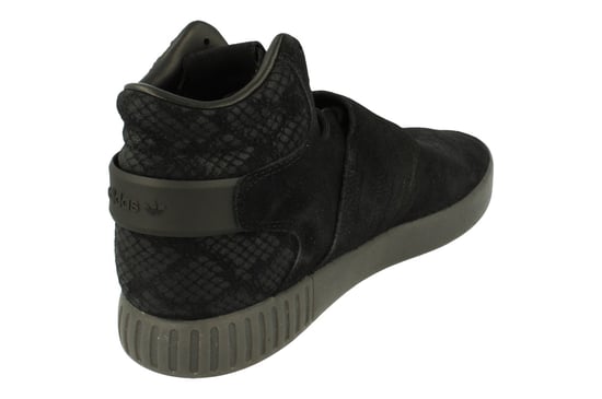 Adidas Originals Tubular Invader Strap Mens Hi Top Trainers Shoes Black Trainers