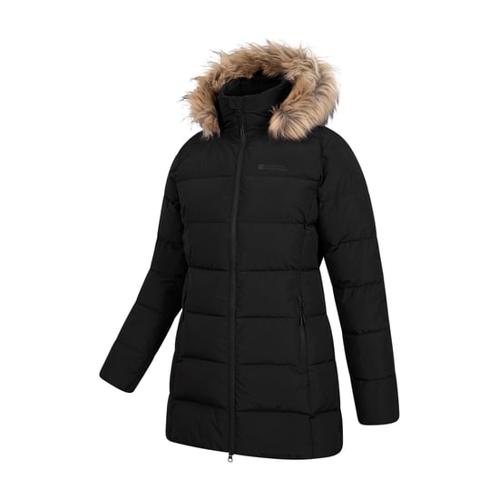 Mountain Warehouse Womens/Ladies Nola Long Padded Jacket (Schwarz) - Image 3