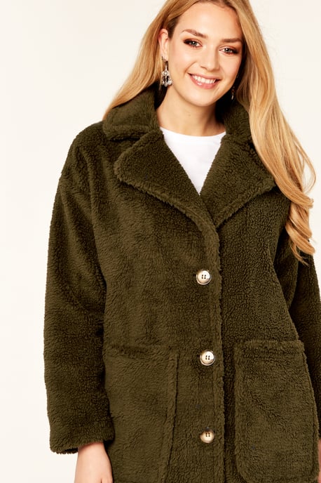 Longline Teddy Coat