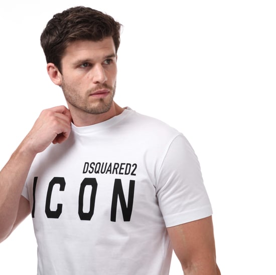 T-shirt Icon DSquared2 Pour Homme en Blanc - Image 3