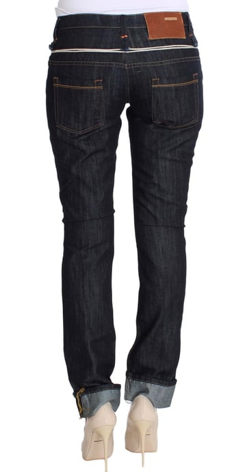 Acht Damen Blaue Denim Baumwolle Gerade Passform Jeans - Image 3