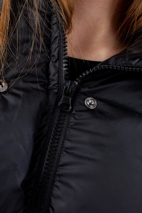 Hype Girls Black Cropped Padded Puffer Jacket