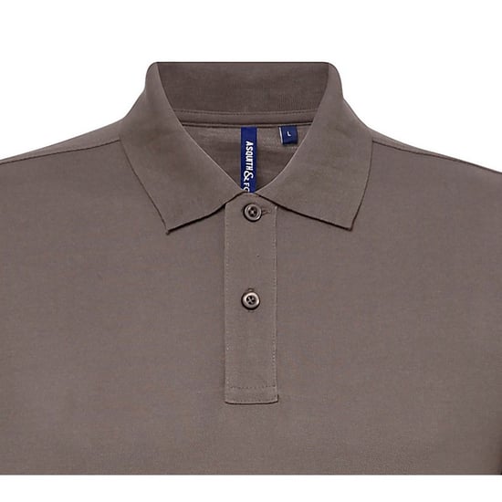 Asquith & Fox Mens Short Sleeve Performance Blend Polo Shirt (Slate)