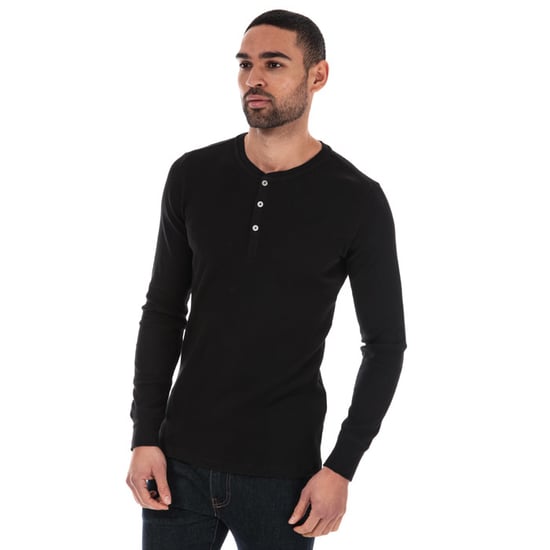 T-Shirt à manches longues Henley - Image 1