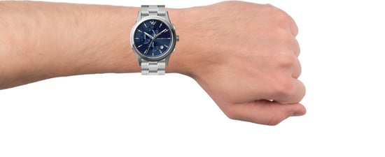 Emporio Armani Paolo Silber Herren Armbanduhr AR11528 - Image 4