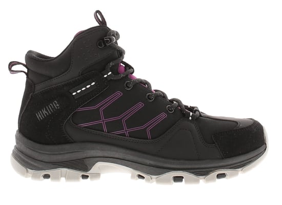 X-Hiking Womens Walking Boots Erie Lace Up black