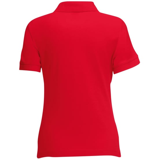Fruit Of The Loom Womens Lady-Fit 65/35 Kurzarm-Poloshirt (Rot) - Image 2