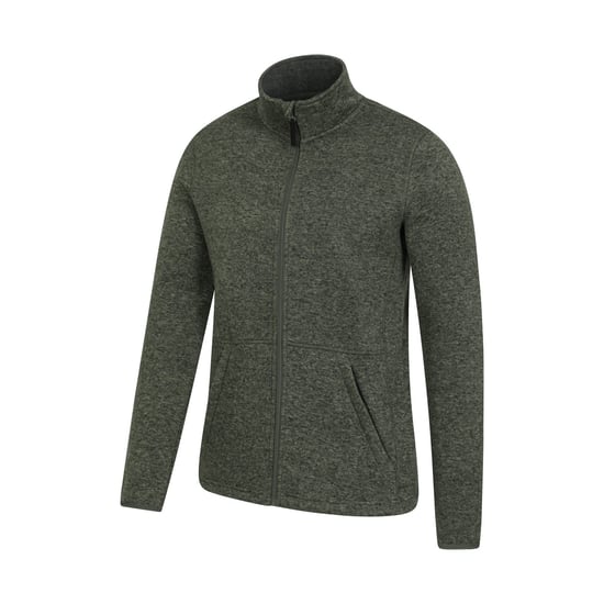 Mountain Warehouse Herren Idris III Full Zip Fleece Jacke (Grün) - Image 3