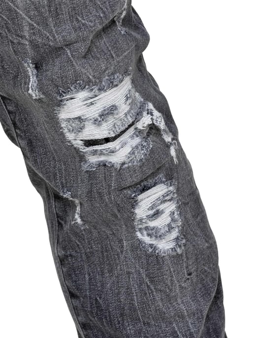 Enzo | Herren Ripped Denim Jeans - Image 4