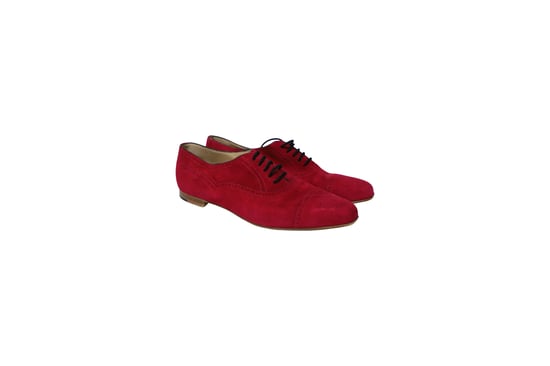 Manolo Blahnik Witney Brogues aus pinkem Wildleder - Image 3