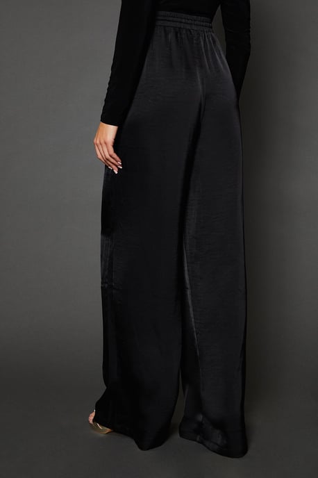 Tall Tie Detail Wide Leg Trousers