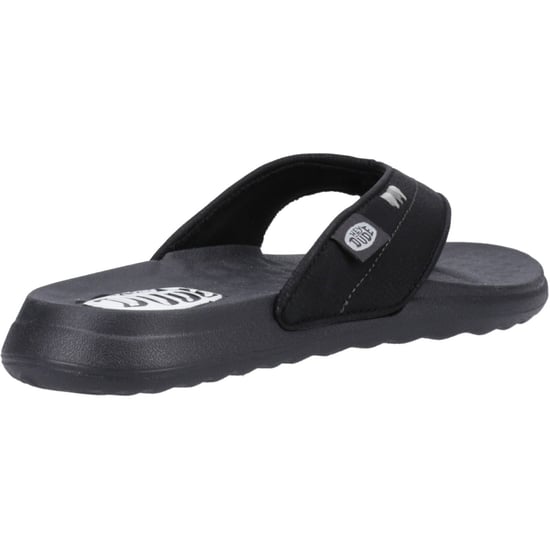 HEYDUDE Christi Flip Klassische Polyurethan Damen Schwarz Sandalen - Image 2