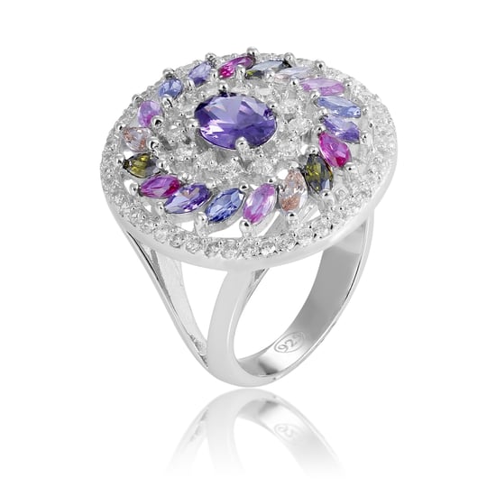Orphelia 'Enya' Damen 925er Sterling Silber Set: Ohrringe + Ring - Silber SET-7428 - Image 2