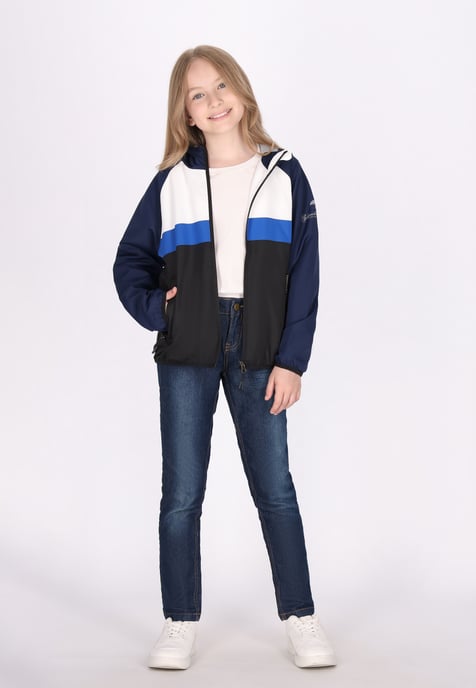 Schmuddelwedda Anorak Mädchen (Kids) Marine-Farbblock - Image 2