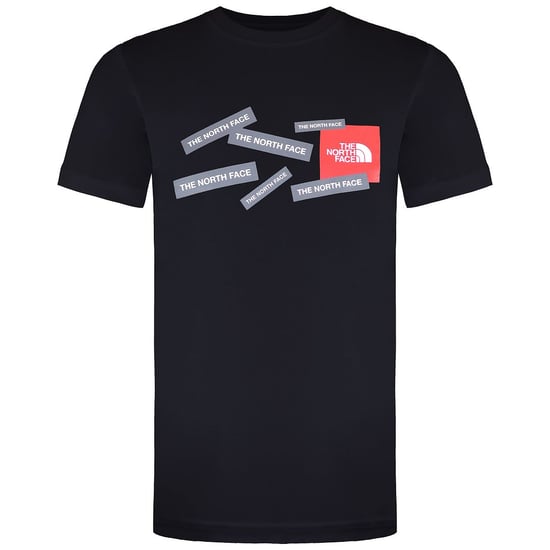 The North Face – Schwarzes T-Shirt mit mehreren Aufnähern für Kinder - Image 2