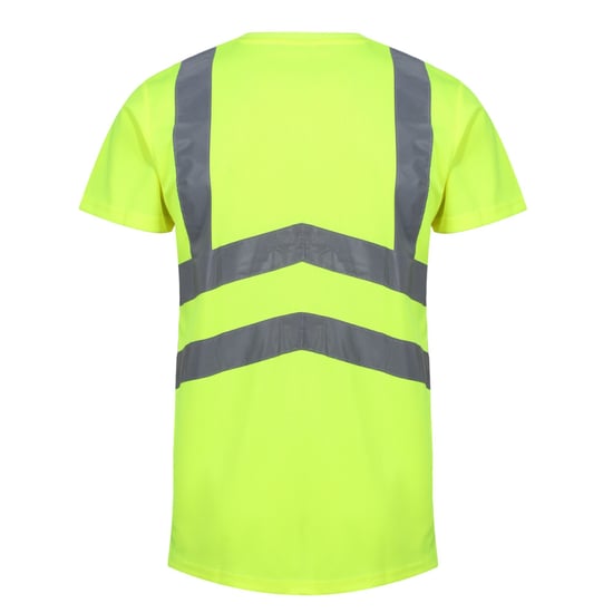 Regatta Mens Pro High-Vis Short-Sleeved T-Shirt (Yellow/Navy)