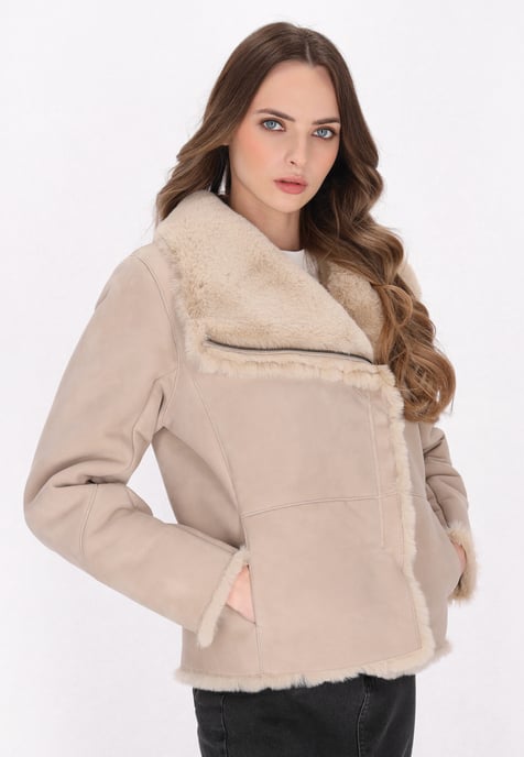 Dreimaster Jacke Damen Beige - Image 3
