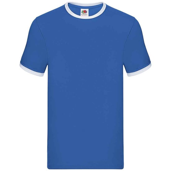 Fruit of the Loom - "Ringer" T-Shirt für Herren (Königsblau/Weiß) - Image 1