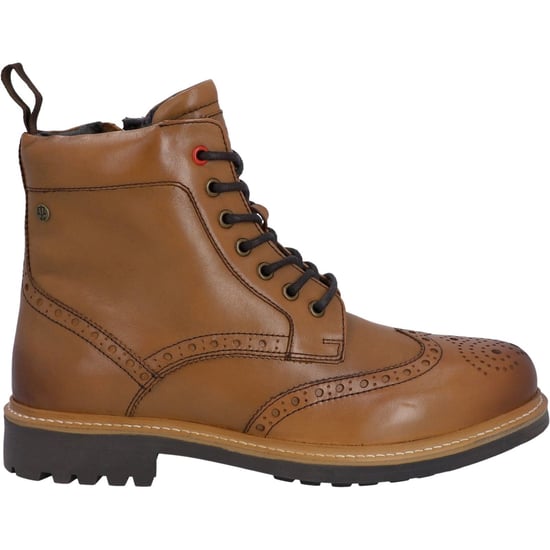 Hunter Cawdor Leder Herren Tan Brogues Schuhe - Image 6