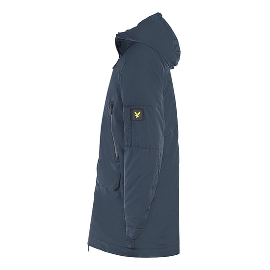 Lyle & Scott Marineblaue Parka-Jacke mit Reißverschluss - Image 3