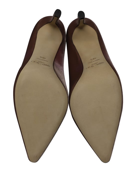 Jimmy Choo Romy 100 Pumps aus pinkem Samt - Image 5