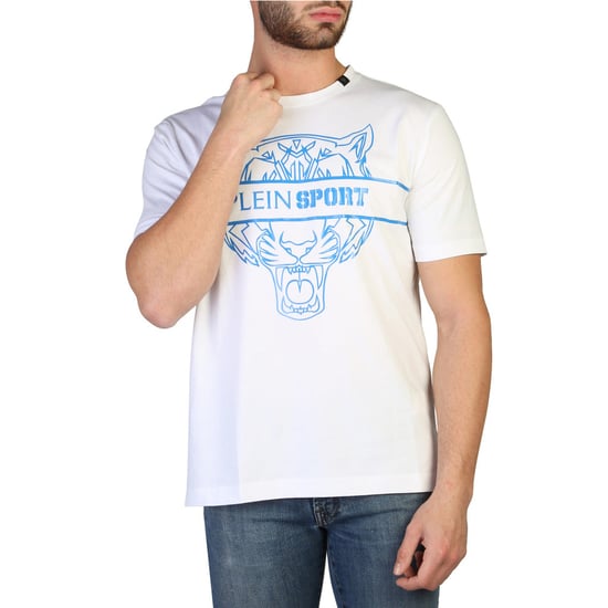 Plein Sport Weißes Baumwoll-T-Shirt für Herren - Image 1