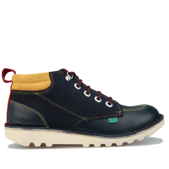Boy's Kickers Children Kick Hi Winterised Boots in Navy