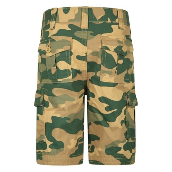 Mountain Warehouse Childrens/Kids Camo Cargo Shorts (Hellbeige/Grün) - Image 2