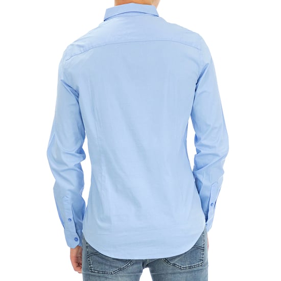 Armani Exchange Homme Chemise manches longues Bleu clair - Image 3