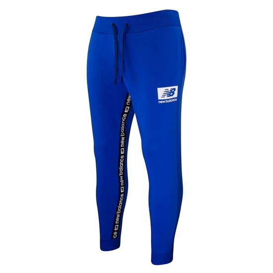 New Balance Stretch Waist Blue Essential ID Mens Fleece Track Pants MP13508 LSB