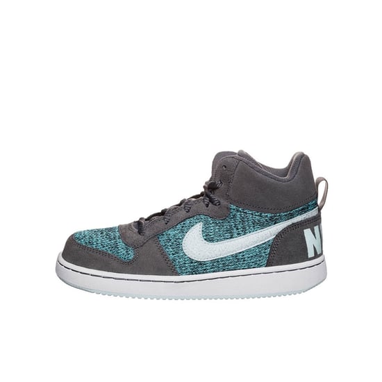 Nike Court Borough Mid SE (GS) Lace Up Grey Synthetic Kids Trainers 922846 001