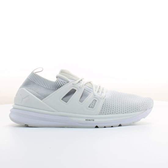 Puma B.O.G EvoKnit White Textile Mens Lace Up Trainers 363669 02