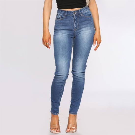 Damen Skinny Slim Fit Denim Jeans| Enzo Designer Womenswear - Image 2