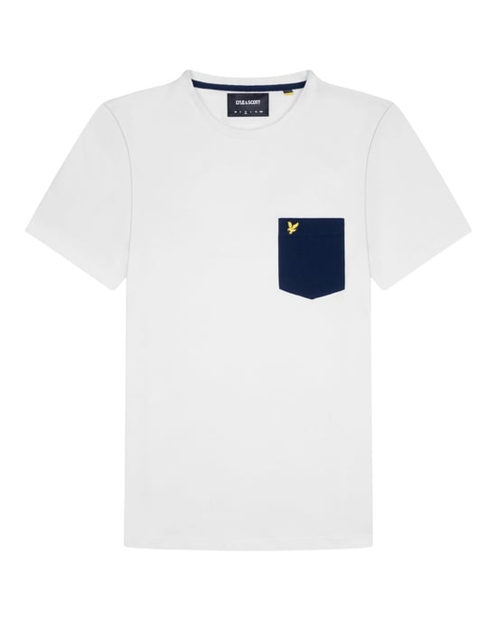 Lyle & Scott T-Shirt mit Kontrasttaschen in Multicolour - Image 5