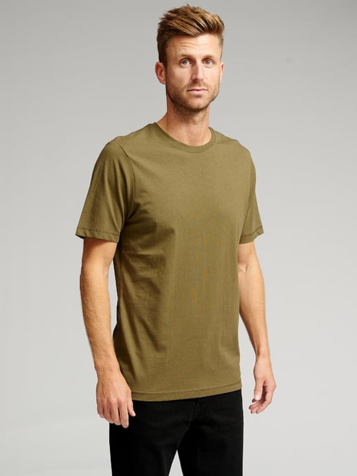 Bio-Basic-T-Shirt - Armee - Image 2